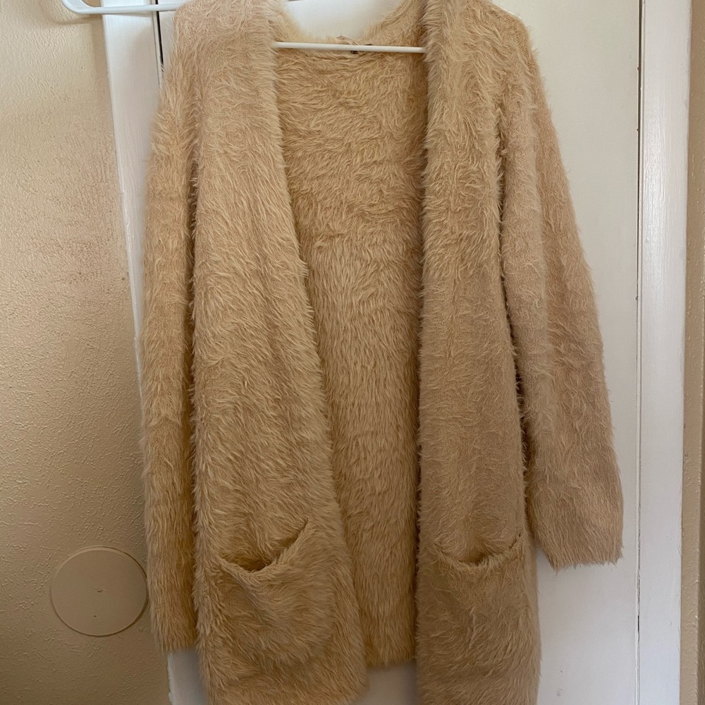 Free people fuzzy cardigan